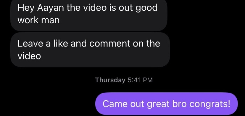 Client feedback - good work man